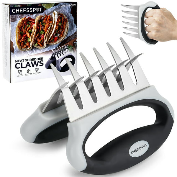 CHEFSSPOT Stainless Steel Meat Shredder Claws with Ultra-Sharp Blades