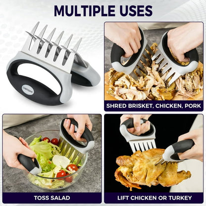CHEFSPOT Stainless Steel Meat Shredder Claws with Ultra-Sharp Blades
