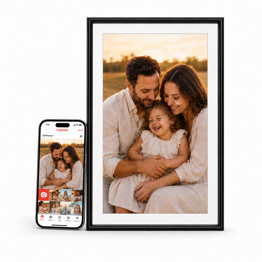 ELIME 15.6" WiFi Digital Picture Frame with Frameo App - 32GB Smart Photo Display