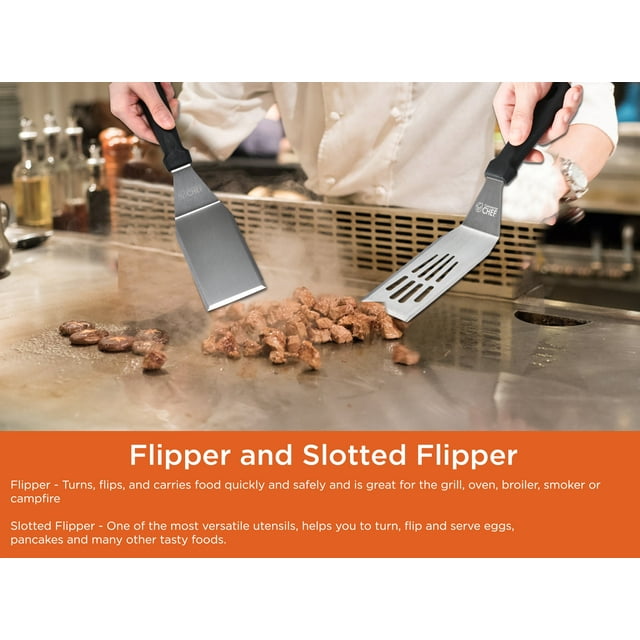 Commercial Chef 9-Piece Stainless Steel Griddle Accessories Kit for Blackstone and Flat Top Grills