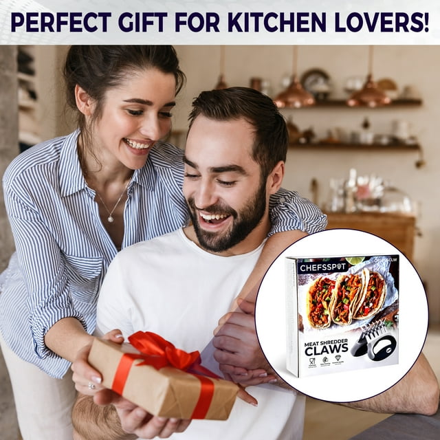 CHEFSPOT Stainless Steel Meat Shredder Claws with Ultra-Sharp Blades