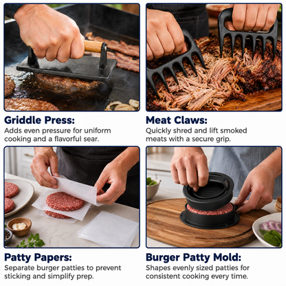 CHEFSPOT Ultimate 233-Piece Griddle Accessories Kit for Blackstone Flat Top Grills with Carry Bag