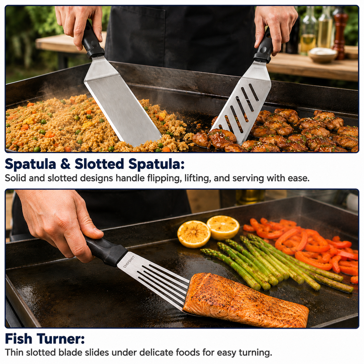 CHEFSPOT Ultimate 233-Piece Griddle Accessories Kit for Blackstone Flat Top Grills with Carry Bag