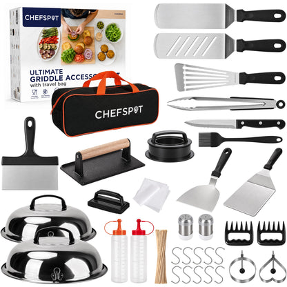 CHEFSPOT Ultimate 233-Piece Griddle Accessories Kit for Blackstone Flat Top Grills with Carry Bag